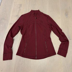 Lululemon Define Jacket in Red Merlot Size 10